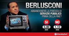 Stanleybet: boom di scommesse su Santoro-Berlusconi, vince anche il Cavaliere?