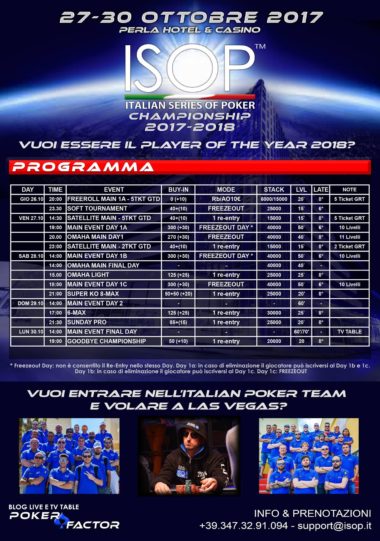 Locandina ISOP Championship 2017-2018 Ev.3