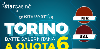 Serie A, su StarCasinò Bet la sfida tra Torino e Salernitana: con la promozione speciale “quote da star” la vittoria del Toro è maggiorata a 6,00