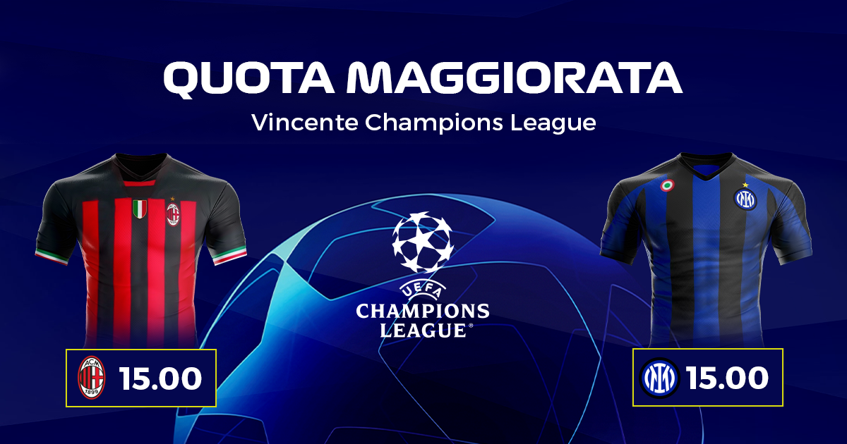Quota Maggiorata Champions League Sportbet | AGIMEG