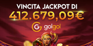 Slot online, super vincita di oltre 400.000 euro su Gogoal.it