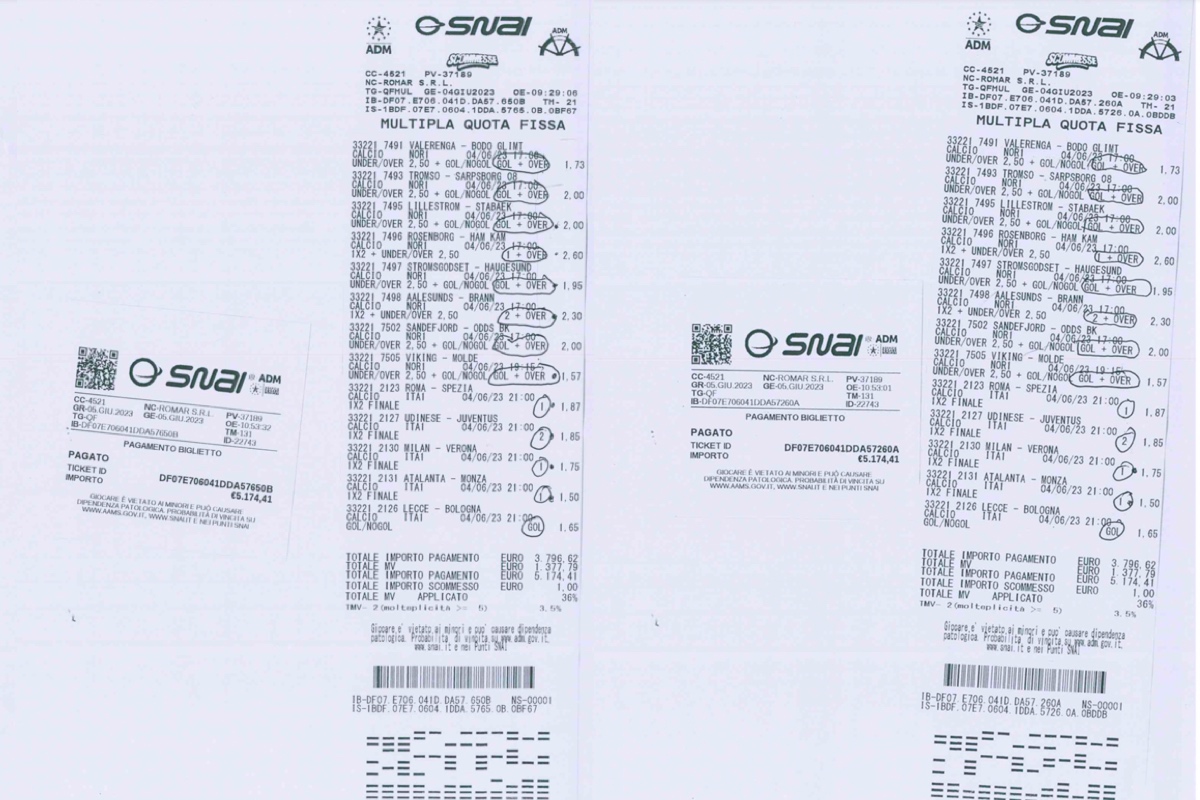ticket snai cASTELLAMMARE | AGIMEG