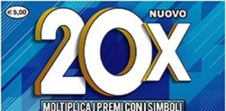 Gratta e Vinci: vinti 500.000 euro con il “Nuovo 20X” a Catania Gratta e Vinci Nuovo 20X