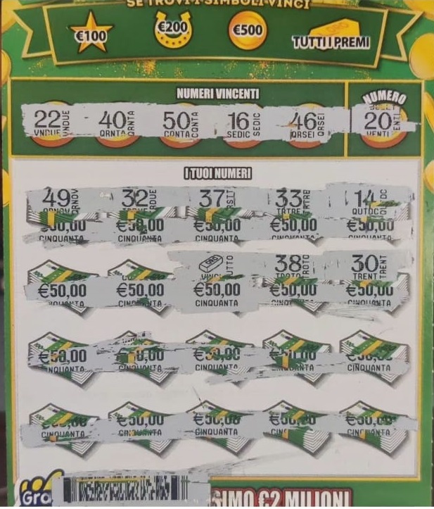 Gratta e Vinci vincita Miliardario Mega 30_09_23 | AGIMEG