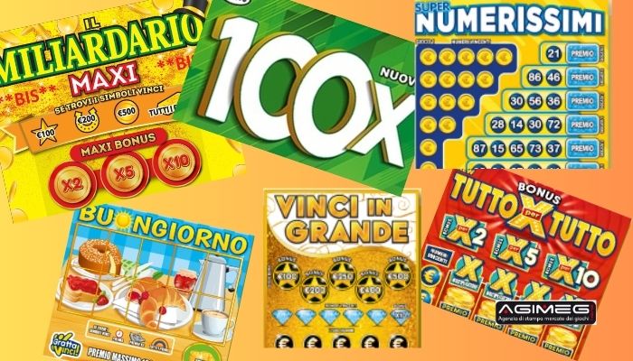 Gratta e Vinci tagliandi Il Miliardario 100X Numerissimi Vinci In Grande Tutto X Tutto