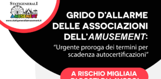 Stati Generali Amusement: i drammatici numeri di un settore a rischio senza la proroga della scadenza delle autocertificazioni