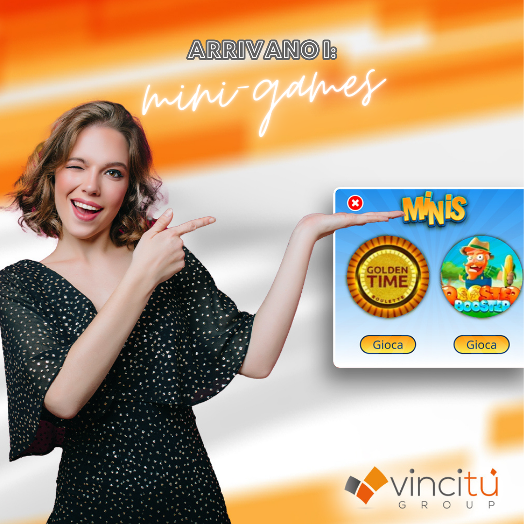 Schermata che mostra le slot e i mini-giochi disponibili sulla piattaforma Vincitu Casino