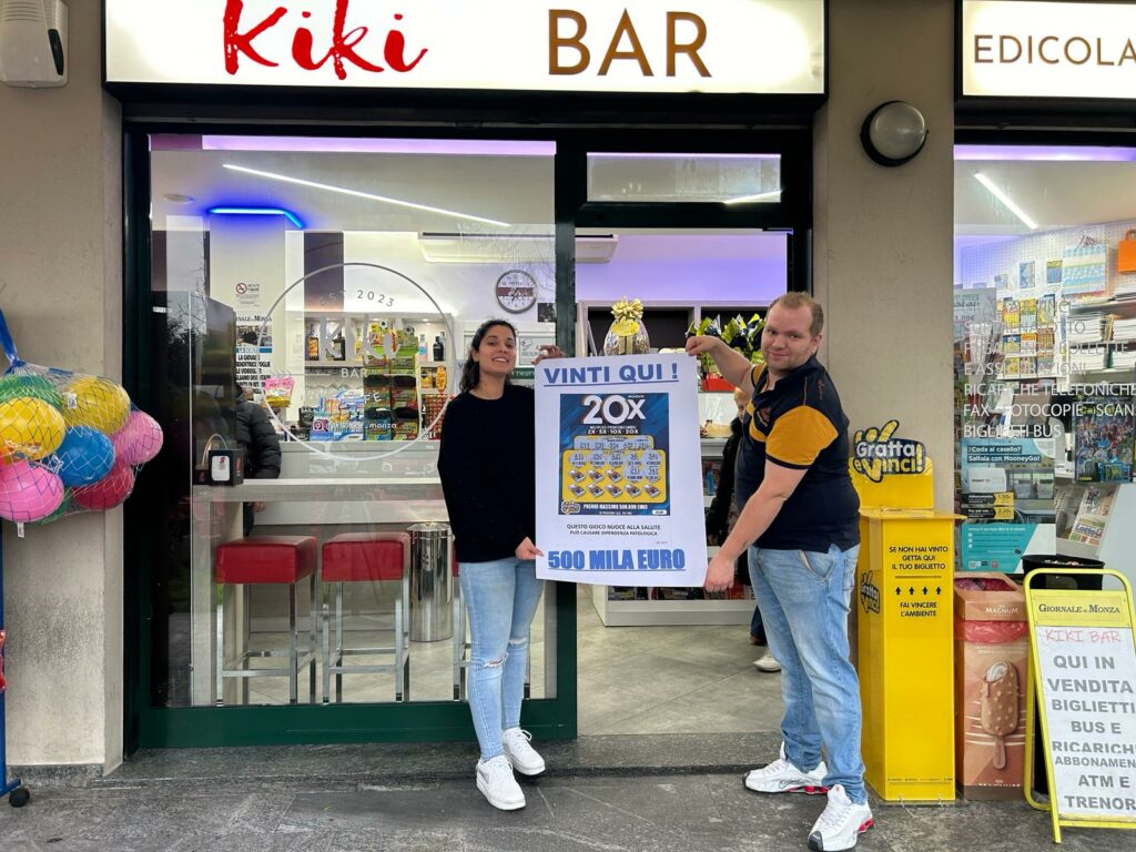 Gratta e Vinci vincita 20X Bar Kiki | AGIMEG Gratta e Vinci vincita 20X Bar Kiki