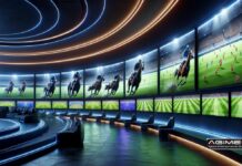 Scommesse virtuali in agenzia corse di cavalli partite di calcio