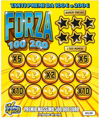 Gratta e Vinci tagliando Forza 100 200