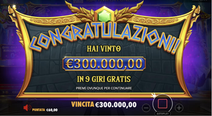 Gates of Olympus vincita