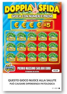 Gratta e Vinci “Doppia Sfida Classic” da 5 euro
