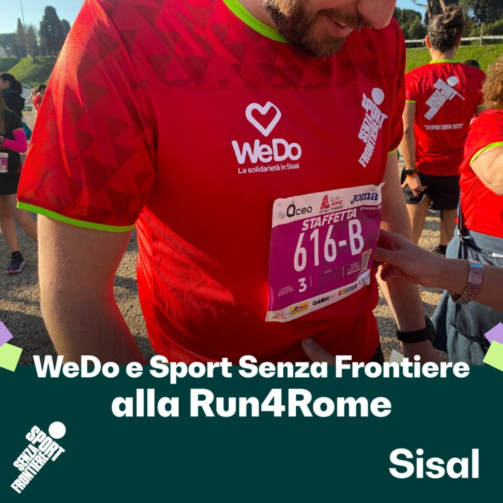 Sisal alla Run4Rome per Sport Senza Frontiere