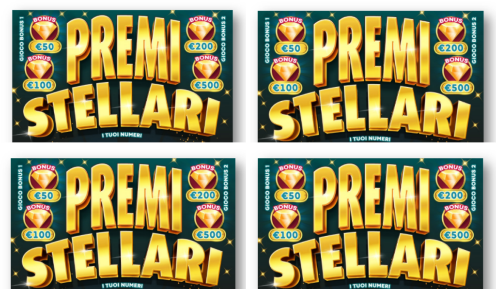 Gratta e Vinci Premi Stellari tagliando 10 euro premio massimo 2 milioni di euro