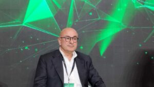 Ceo di Microgame Marco Castaldo all'IGE Roma