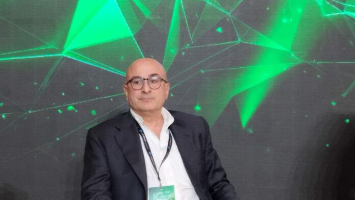 Ceo di Microgame Marco Castaldo all'IGE Roma