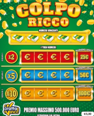 Gratta e Vinci Colpo Ricco vincita