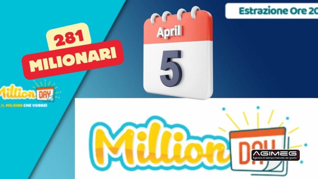 MillionDay Million Day Extra estrazioni numeri vincenti | AGIMEG MillionDay Million Day Extra estrazioni numeri vincenti