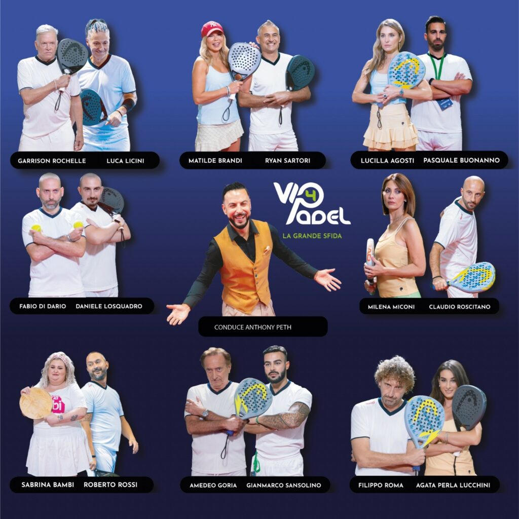 cast vip4padel nuovo programma Sportitalia