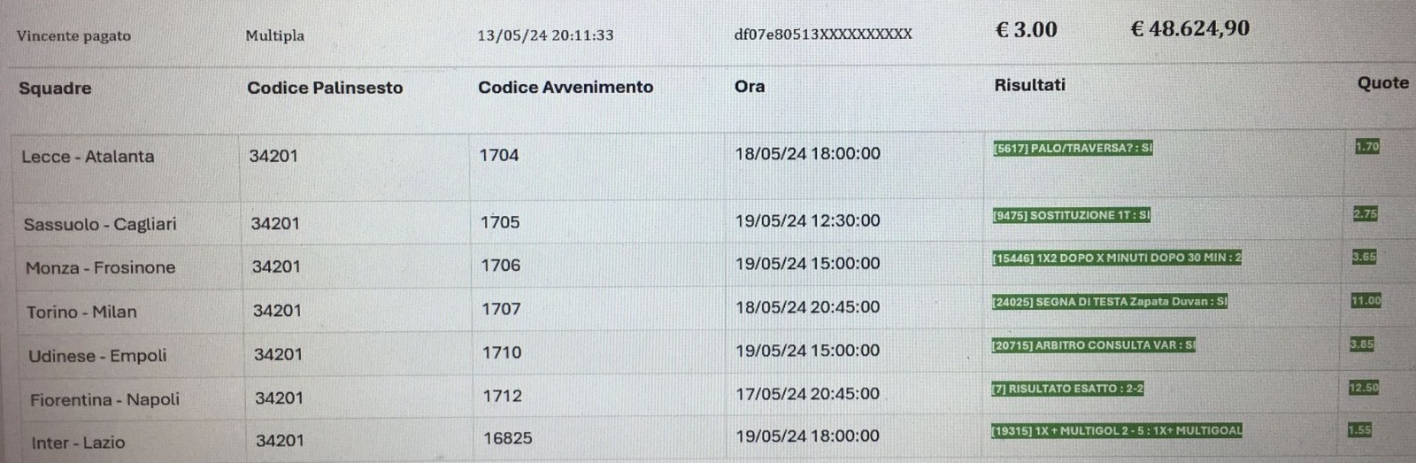 Vincite Scommesse Eurobet