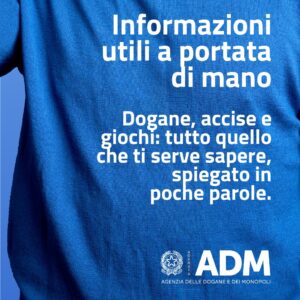ADM nuova rubrica social ChiediadADM giochi accise tabacchi