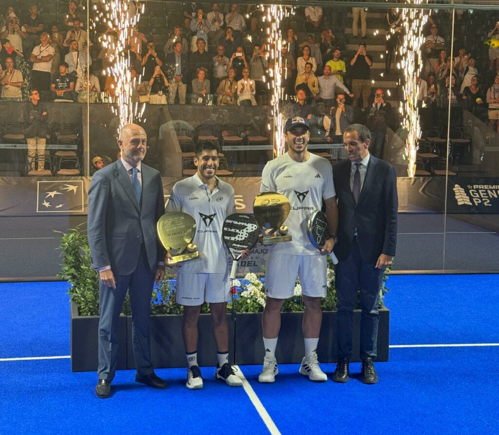 BNL Italy Major Premier Padel finale maschile trofeo