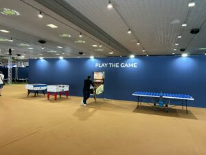 G7 Distante srl sala relax del Media Centre