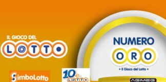 Lotto Numero Oro 10eLotto Simbolotto estrazioni diretta numeri vincenti