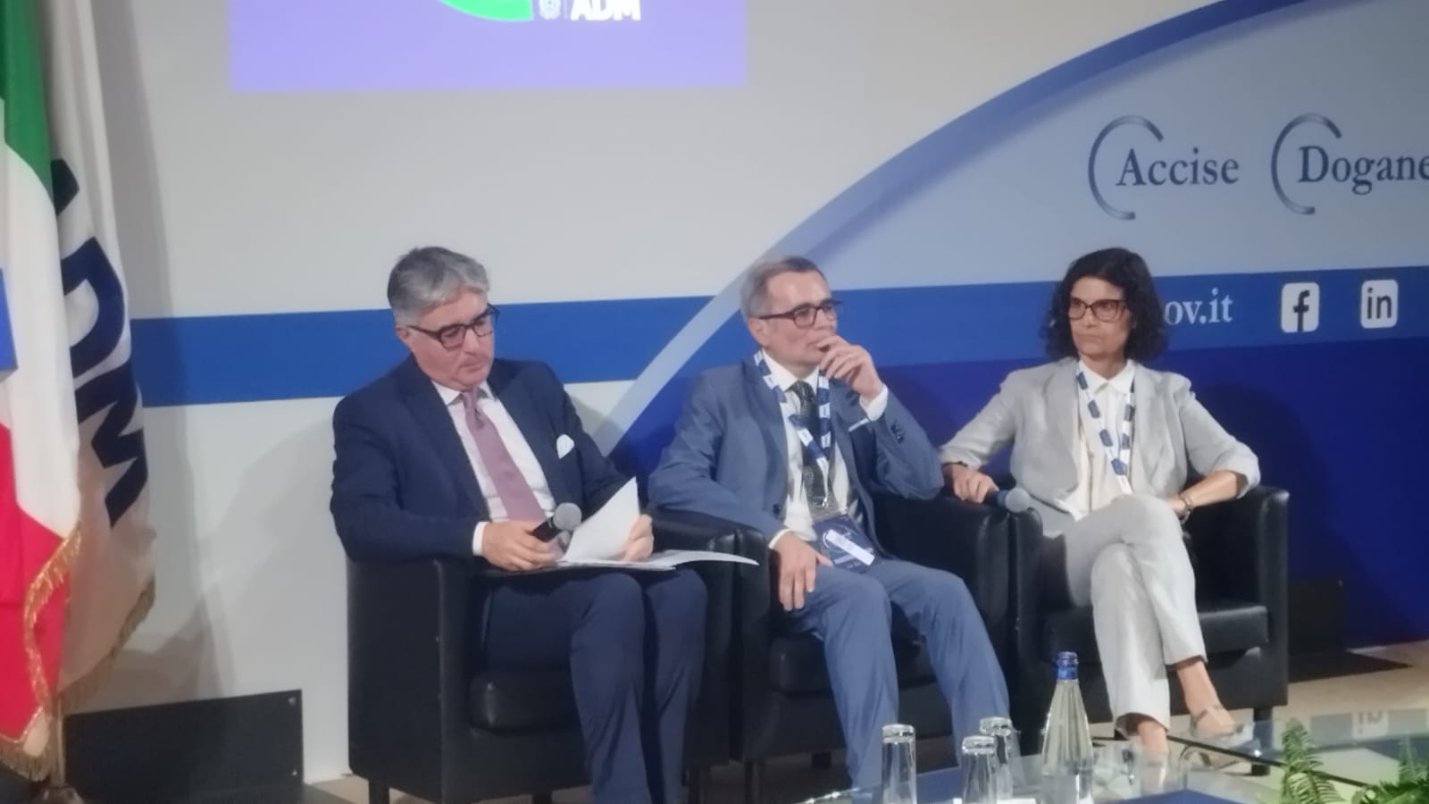 Stati Generali ADM Sessione Giochi Tavolo Rotonda Emmanuele Cangianelli presidente EGP FIPE, Emilio Zamparelli presidente FIT, Claudia Mortali Centro Nazionale Dipendenze e Doping ISS