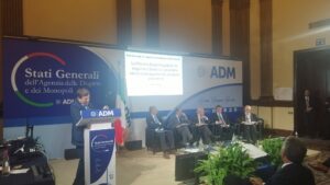 Stati Generali ADM Sessione Giochi Antonello Turturiello segretario generale regione Lombardia, Geronimo Cardia presidente ACADI, Giuseppe Melis professore LUISS Guido Carli, Riccardo Pedrizzi presidente UCID, Gennaro Schettino presidente AGIC