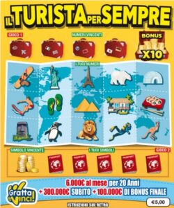 gratta e vinci il turista per sempre