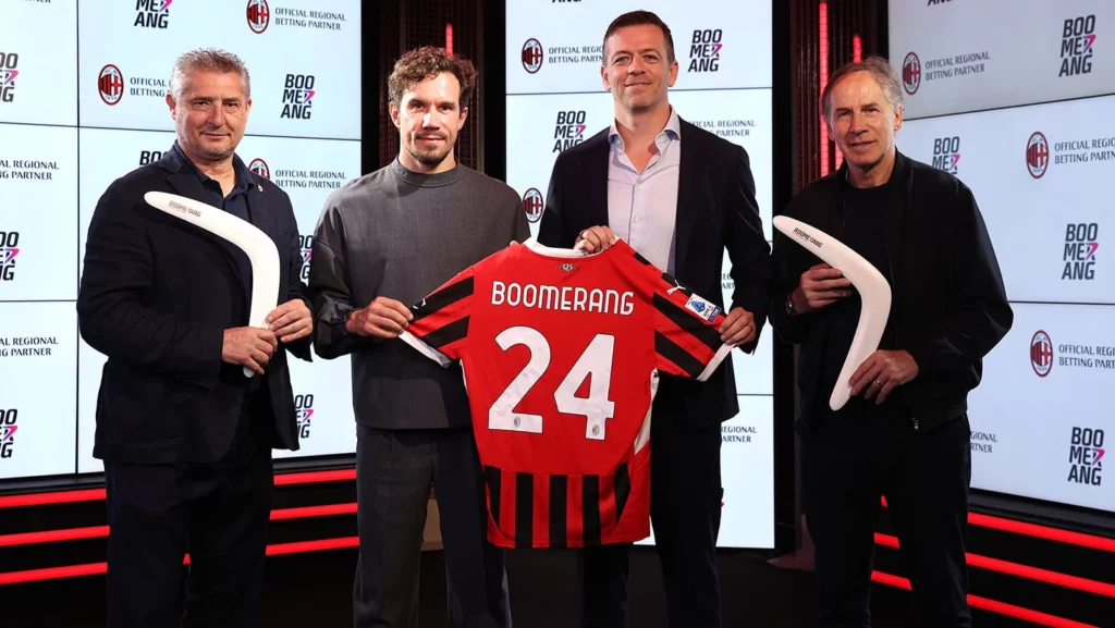 Milan partnership Boomerang scommesse online