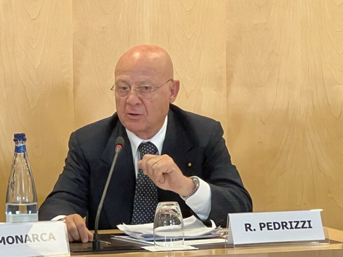 Riccardo Pedrizzi Presidente UCID Lazio, già Senatore e Presidente della VI Commissione Finanze e Tesoro del Senato