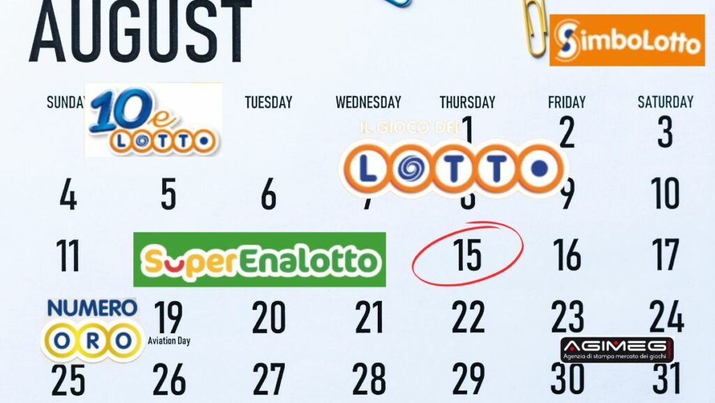 Ferragosto estrazioni Lotto SuperEnalotto