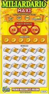 Gratta e Vinci Il Miliardario Maxi | AGIMEG Gratta e Vinci Il Miliardario Maxi