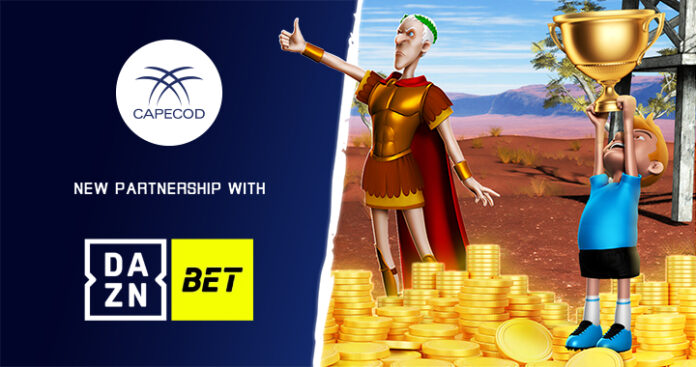 gioco online Partnership DAZN Bet con Greentube e Capecod