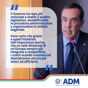 Roberto Alesse DG Agenzia Dogane Monopoli