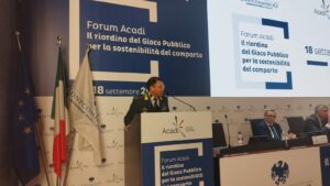Forum Acadi 2024 Comandante della GdF Michele Esposito