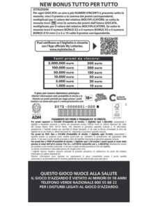 Nuovo layout Gratta e Vinci New Bonus Tutto per Tutto