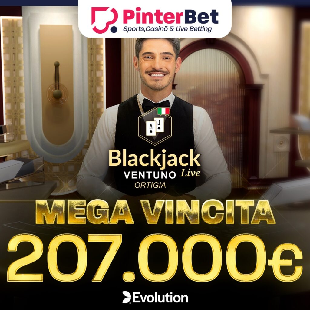 Vincita PinterBet Blackjack