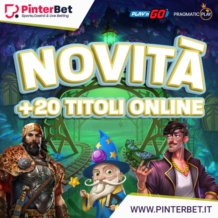 pinterbet 20 nuovi titoli