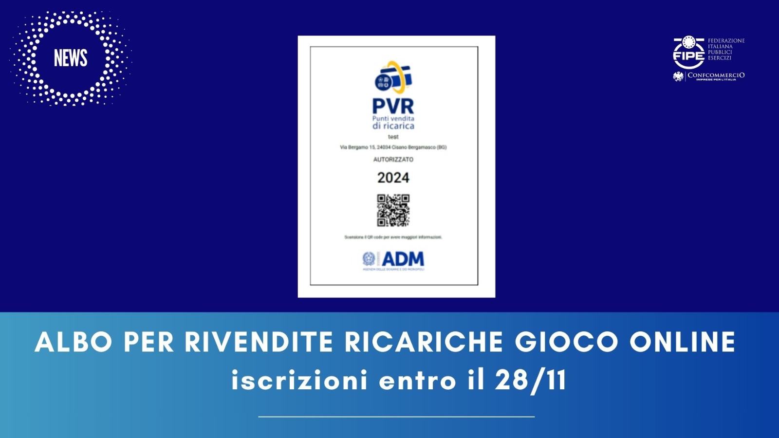 Albo Punti Vendita Ricariche PVR