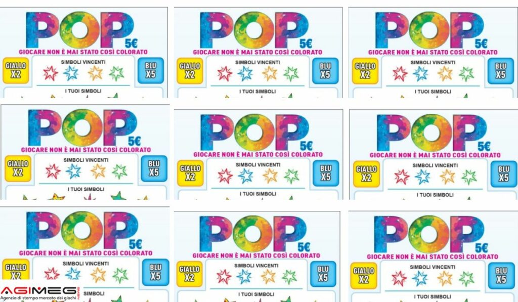 Gratta e Vinci tagliando Pop 5 euro | AGIMEG