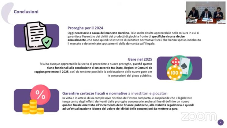 Tabella conclusioni I-Com e IGT