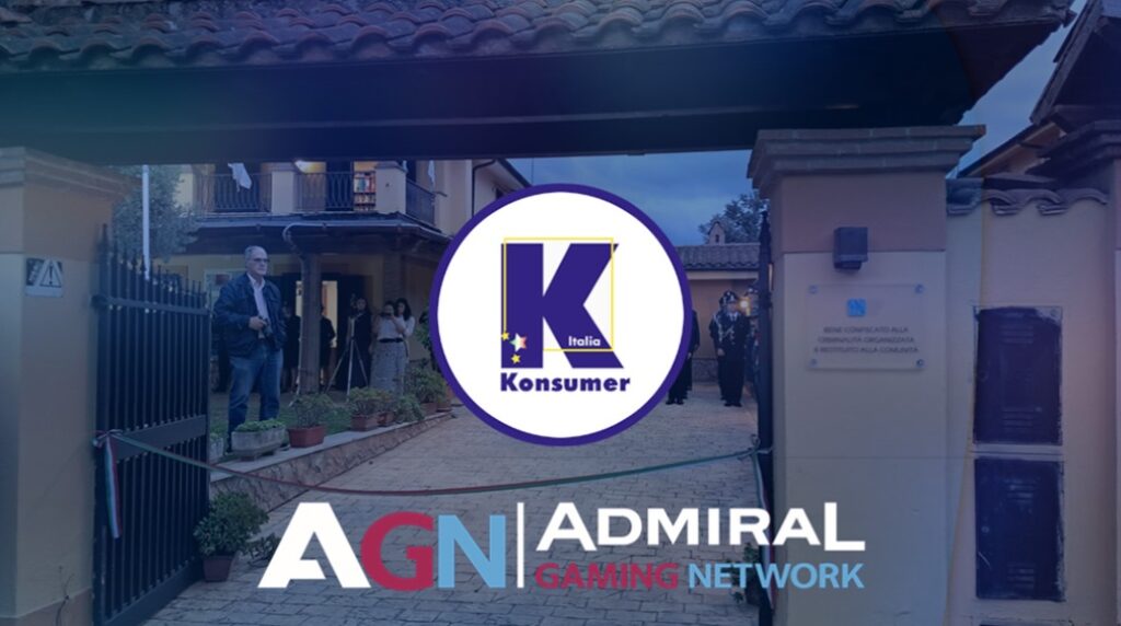 admiral gaming network presente inaugurazione konsumer italia