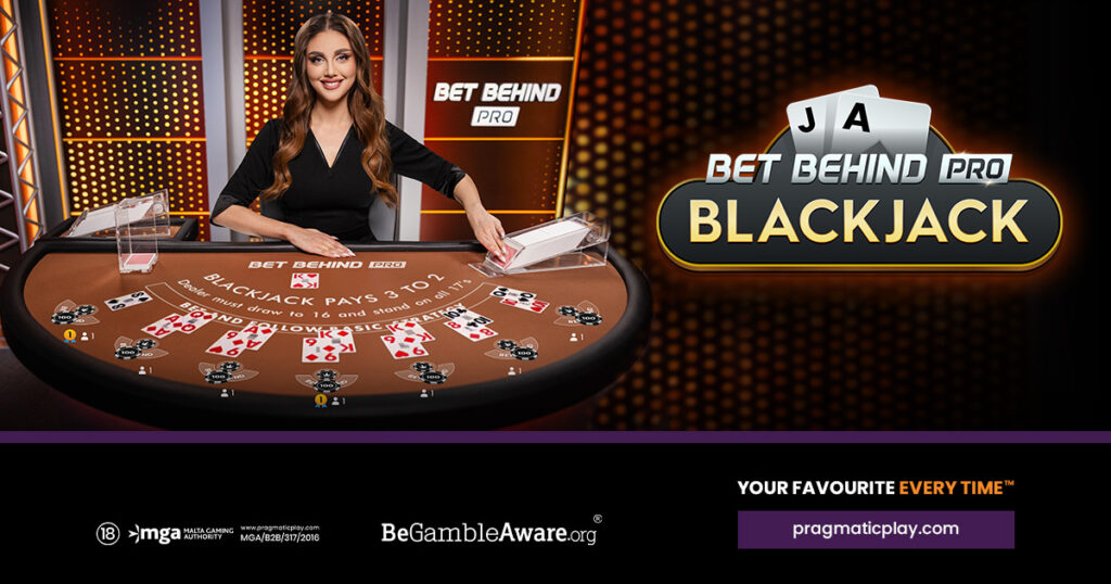 pragmatic play bet behind pro blackjack