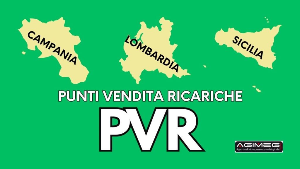 PVR Punti vendita ricariche distribuzione regioni