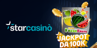 Casinò online: su StarCasinò vinti 100.000 euro sulla slot “More Fresh Fruits”
