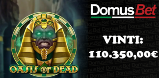 Casinò online: su Domusbet vinti oltre 110.000 euro con la slot “Oasis of Dead” domusbet vincita oasis of dead