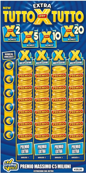 Gratta e Vinci Extra Tutto Per Tutto